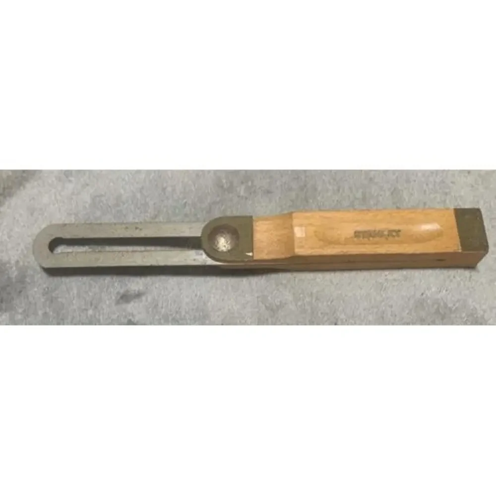 Early Vintage 8" Stanley Sliding T-Bevel Square Nice Old Wood & Brass USA Japan - Picture 2 of 7